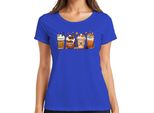 Maglietta Da Donna Pumpkin Spice Pumpkin Latte Autumn Coffee Pumpkin Spice Cinnamon Sticks, Blu, M