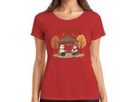 Gilmore Ghouls Dove Tu Vai Io Ti Seguo Herbst Geister Niedlich Maglietta Da Donna, Rot, Xl