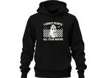 Fantasmi Tutto L'anno Halloween GeisterkostüM Retro Karo Unisex Felpa Con Cappuccio Kapuzenpullover, Schwarz, 3XL