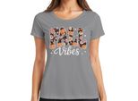 Fall Vibes Autumn Pumpkin Flowers Boho Vintage Floral Cosy T-Shirt Donna, Grigio, 3XL