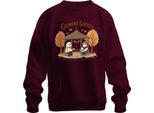 Gilmore Ghouls Dove Tu Vai Seguirò Herbst Geister Niedlich Unisex Felpa Pullover, Borgogna, Xl