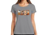 Maglietta Donna Pumpkin Spice Pumpkin Latte Autumn Coffee Pumpkin Spice Cinnamon Sticks, Grigio, L