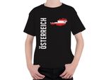 Austria Football Fan Coppa Del Mondo Campionato Europeo Coppa Del Mondo Maglietta Unisex Per Bambini, Nero, 104