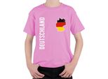 Maglietta Germania Bandiera Calciatori Coppa Del Mondo 2026 Maglietta Unisex Bambini, Rosa, 104