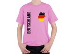 Maglietta Germania Bandiera Tifoso De Coppa Del Mondo Unisex Bambini, Rosa, 128