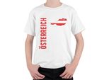 Austria Football Fan Coppa Del Mondo Campionato Europeo Maglietta Unisex Per Bambini, Bianco, 116