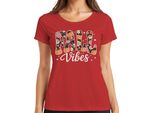 Fall Vibes Autumn Pumpkin Flowers Boho Vintage Floral Cosy T-Shirt Da Donna, Rosso, S