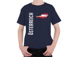 Austria Football Fan Coppa Del Mondo Campionato Europeo Coppa Del Mondo Maglietta Unisex Per Bambini, Navy, 140