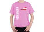 Austria Football Fan Coppa Del Mondo Campionato Europeo Coppa Del Mondo Maglietta Unisex Per Bambini, Rosa, 140