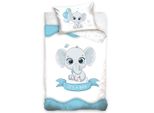 Biancheria Da Letto In Cotone Per Bambini It's A Boy, Carbotex, Bianco/Blu