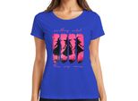 Maglietta Something Wicked This Way Halloween Hexe Hexen Pink Grunge Gothic Damen, Blau, S