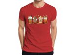 Maglietta Da Uomo Pumpkin Spice Pumpkin Latte Autumn Coffee Pumpkin Spice Cinnamon Sticks, Rosso, Xxl