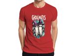 Maglietta Da Uomo Vintage Ghoulmates Halloween Ghosts Ghost Couple Witch Hat, Rosso, M