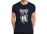 Maglietta Da Uomo Vintage Ghoulmates Halloween Ghosts Ghost Couple Witch Hat, Navy, M
