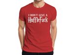 Non Me Ne Frega Un Cazzo Lustig Halloween Harry Potter Fan Geschenk Herren T-Shirt, Rot, 3XL