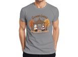 Gilmore Ghouls, Dove Tu Vai Io Ti Seguo Maglietta Herbst Geister Niedlich Herren, Grau, 3XL
