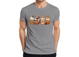 Maglietta Da Uomo Pumpkin Spice Pumpkin Latte Autumn Coffee Pumpkin Spice Cinnamon Sticks, Grigio, Xxl