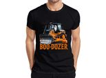 Boo Dozer Halloween Bulldozer Fantasma Zucca Spaventosa Costruzione Maglietta Da Uomo Divertente, Nero, Xl