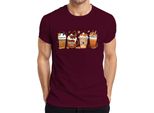Maglietta Da Uomo Pumpkin Spice Pumpkin Latte Autumn Coffee Pumpkin Spice Cinnamon Sticks, Bordeaux, Xxl