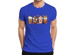 Maglietta Uomo Pumpkin Spice Pumpkin Latte Autumn Coffee Pumpkin Spice Cinnamon Sticks, Blu, Xxl