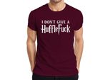 Non Me Ne Frega Un Cazzo Lustig Halloween Harry Potter Fan Geschenk Herren Maglietta, Borgogna, 3XL