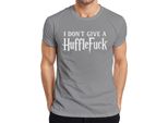 Non Me Ne Frega Un Cazzo Lustig Halloween Harry Potter Fan Geschenk Herren T-Shirt, Grau, 3XL