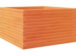 Vidaxl Fioriera Marrone Cera 80X80X46 Cm In Legno Di Pino Massiccio
