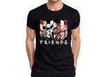 Maglietta Da Uomo Friends Horror Icons Jason Michael Pennywise Freddy Chucky Cult, Nero, S