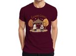 Gilmore Ghouls Dove Tu Vai Io Ti Seguo Maglietta Herbst Geister Niedlich Herren, Borgogna, Xxl