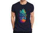 T-Shirt Da Uomo Con Occhiali Da Sole A Forma Di Ananas, Colorata, Tropicale, Per Le Vacanze Estive Alle Hawaii