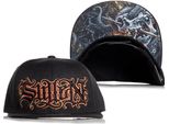 Sullen Clothing Snapback Cap Black Flag Black Basecap Tattoo Hat Cap Skull