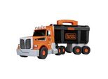 Smoby Black+Decker Camion Con Cassetta Degli Attrezzi - Veicolo Da Costruzione Con 60 Accessori, Per Bambini Dai 3 Anni In Su