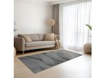 Tappeto Antracite In Morbida E Vellutata Pelliccia Di Coniglio Con Una Morbida Lucentezza Dimensioni - 60 X 110 Cm