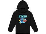 Alla Ricerca Di Nemo - Felpa Con Cappuccio "C'è Sempre Un Modo"" Per Bambini TV22662 (152-158) (Nero)"