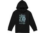 Capitan America - Felpa Con Cappuccio Per Bambini, Pullover TV22672 (128) (Nero)