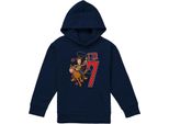 Toy Story - Felpa Con Cappuccio "I'm 7"" Da Indossare Sopra Altri Capi Per Bambini, Compleanno TV22810 (128) (Blu Navy)"