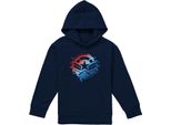Capitan America - Felpa Con Cappuccio Per Bambini, Pullover TV22299 (152-158) (Navy)