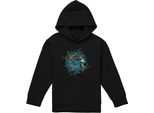Alla Ricerca Di Nemo - Felpa Con Cappuccio "Crush Ride The Wave"" Per Bambini TV22594 (116) (Nero)"