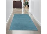 Tappeto Moderno Turchese Vellutato E Morbido Di Facile Manutenzione Dimensioni - 60 X 110 Cm