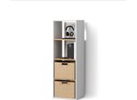 Livinity Lorena, Con 4 Scomparti, Rovere Bianco/Dorato