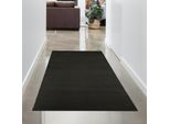 Tappeto Nero Moderno, Vellutato, Morbido E Di Facile Manutenzione Con Un Tocco Dimensioni - 80 X 150 Cm
