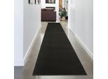 Tappeto Nero Moderno, Morbido E Vellutato, Di Facile Manutenzione E Dal Fascino Lussuoso Dimensioni - 80 X 300 Cm