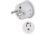 Goobay Adattatore Di Rete Usa/Giappone A 2 Pin Bianco (Sfuso)