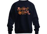 Spice Girl Pumpkin Spice Latte Pumpkin Latte Autumn Pumpkin Retro Felpa Unisex Pullover, Navy, M