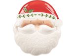 Clayre & Eef Ciotola Per Decorazioni Babbo Natale 29X26X5 Cm In Vetroceramica Bianca