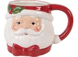 Tazza Clayre & Eef Babbo Natale 300 Ml In Ceramica Bianca