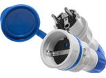Set Di Connessione Con Spina WT-54 E Giunto GN-44 250V Schuko Grigio-Blu