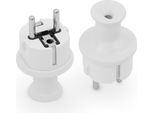 Spina Ermetica Staccabile 230V 16A Uni-Schuko Bianco