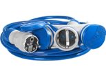 Cavo Di Prolunga Triplo 5M 250V 16A Schuko 3×2P+Z H07BQ-F 3×2,5 Mm² IP44