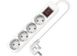 Presa Di Corrente A 4 Vie Schuko 1,5 M Con Interruttore 250V 16A